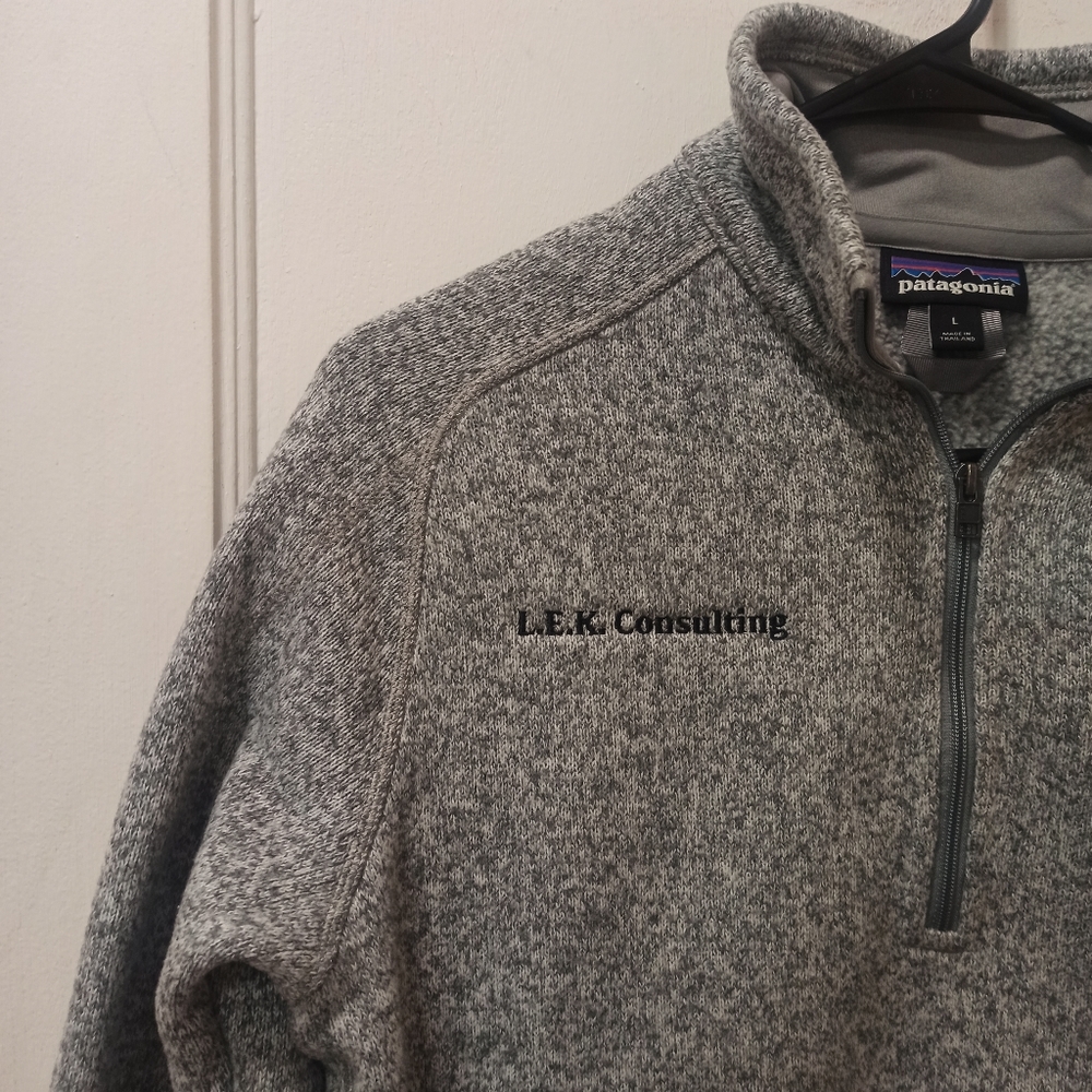 patagonia women's pullover better sweater quarter zip size medium gray color - Picture 5 of 16